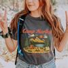Maglietta Vintage per Bachelorette Party in Campeggio, Maglietta Personalizzata per Addio al Nubilato, T-shirt Retro a Tema Campeggio Bach Lago, Maglietta Personalizzata per Sposa Montagna Campeggio