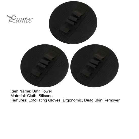 Skin Smoothing Scrub Mitt Exfoliating Gloves with Wrist Strap, Quick-Dry Bath Exfoliator, Smooth Mitts for Arms And Legs Care Scrubber Gentle Body