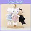 Soft Cat Plush Toy Keychain With Short Plush Material For Gift And Collection