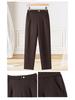 Plus Size Woolen Winter Pants for Women: Stylish, Thick, Warm Straight-Leg Trousers for Middle-Aged and Young Mothers