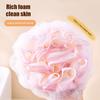 Two-In-One Bath Towel Can Put Soap Bath Ball Portable Double-Sided Foaming Net Bags Bath Flowers Body Skin Care Exfoliation