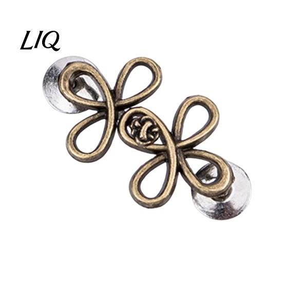 Loose Pants Waist Tightener Six-Leaf Button, Detachable Jeans Button Pin, Adjuster No Sewing Required Buckle Clothing Accessories Nail
