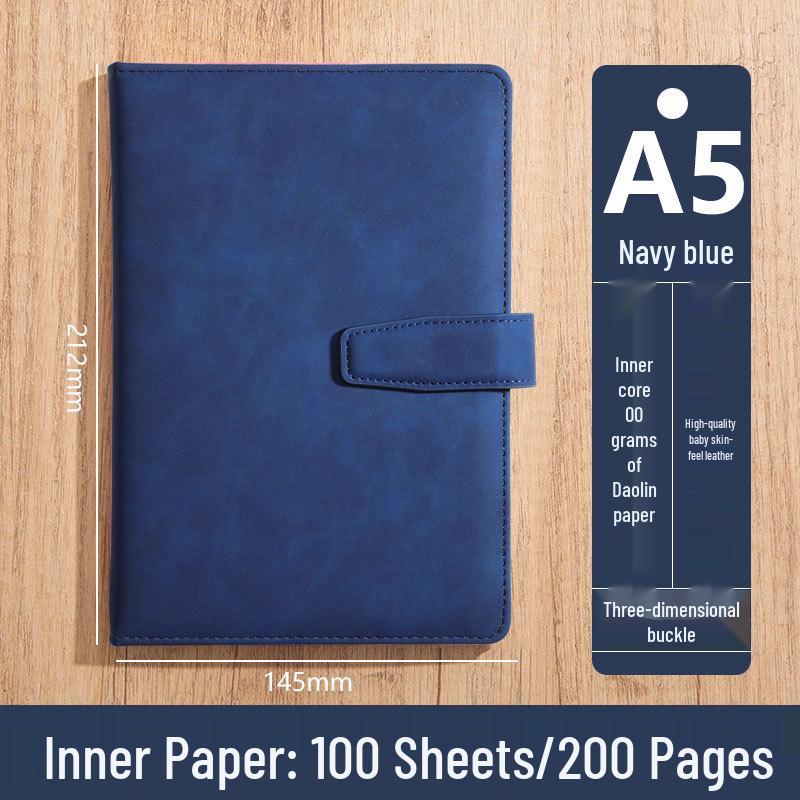 Custom Logo A5 High-End Office Notebook with Premium Cover and Inner Pages
