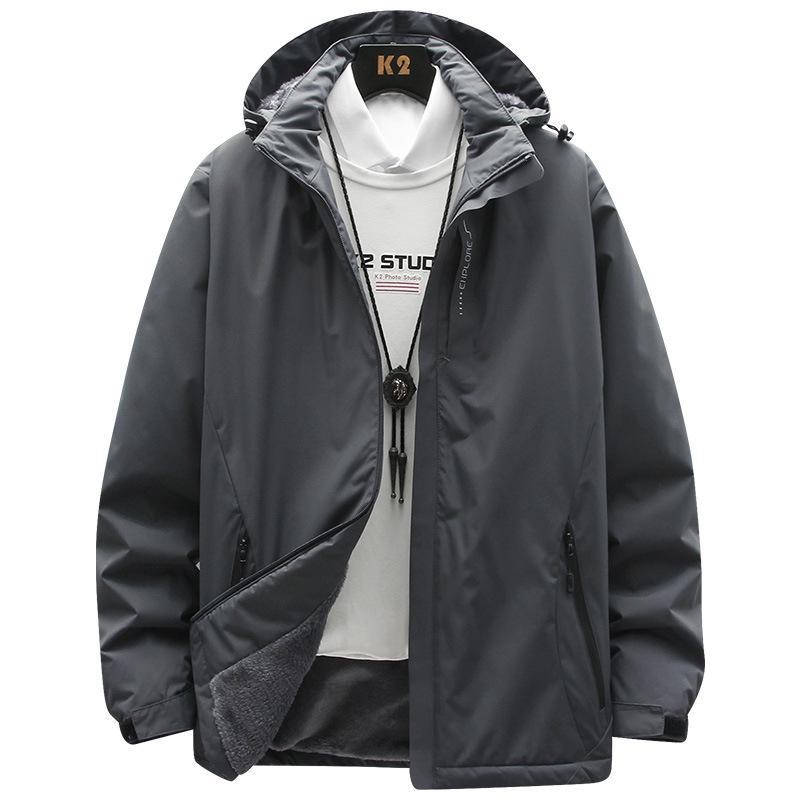 Camouflage 3-in-1 Winterjacke mit Kapuze für Herren & Damen - Modische Reise- & Wanderausrüstung