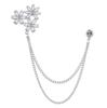 Men's Luxury Lapel Pin Brooch Set - High-End Suit Chain Badge for New Year Gift