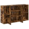 Sideboard Smoked Oak 120 X 30 X 75 Cm Wood Based Material