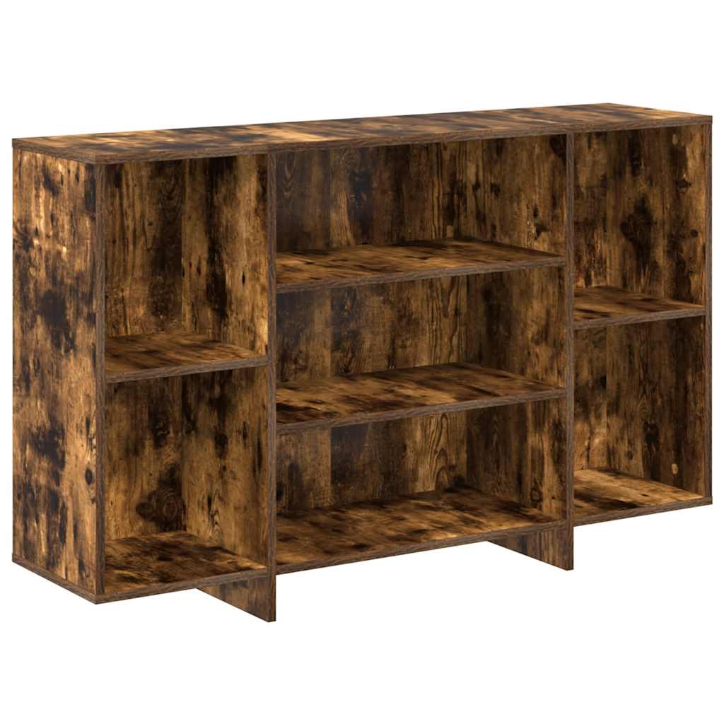 Sideboard Smoked Oak 120 X 30 X 75 Cm Wood Based Material