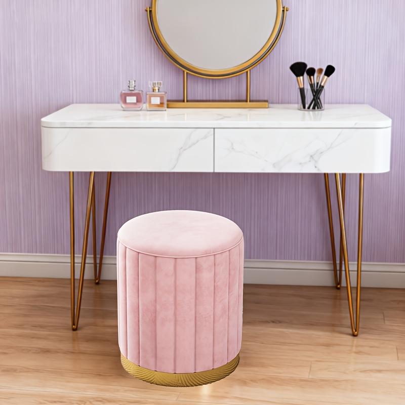 A Makeup Stool, a Round Stool for The Bedroom, a Small Round Bench, a Sofa Stool, And a Vanity Chair