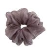 French Pearlescent Fairy Gauze Fluffy Scrunchie – Gentle, Versatile Hair Tie for a Lazy Low Bun