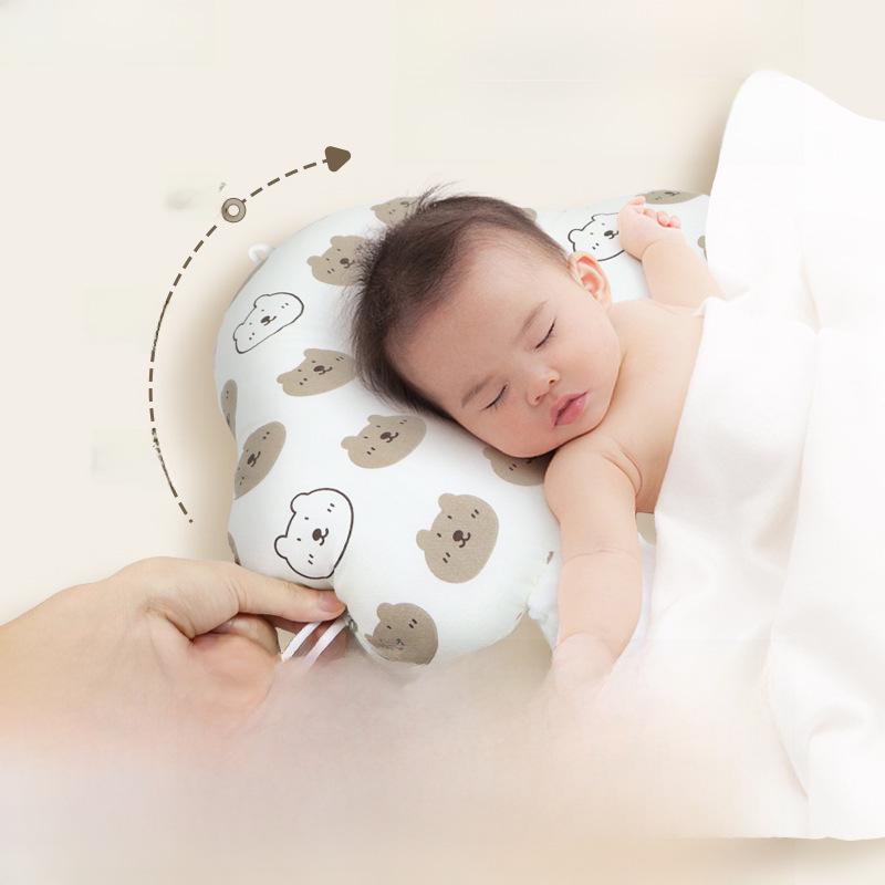 Multifunctional Baby Shaping Pillow: Corrects Head Deviation, Detachable, Washable, Anti-Startle, Breathable Cartoon Design