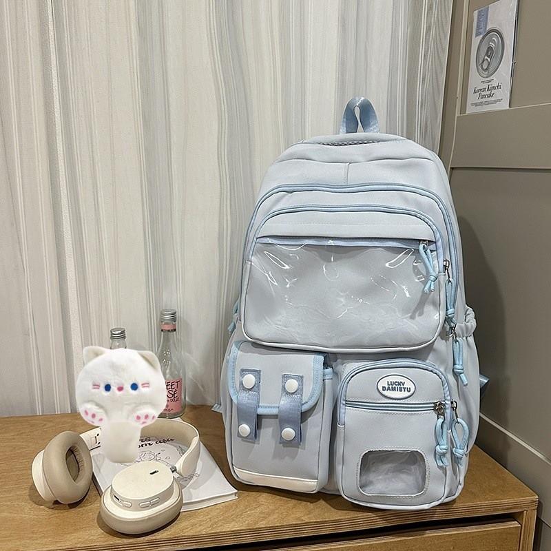 College Style Sweet Cute Girls School Backpack With Nylon For Middle School Students