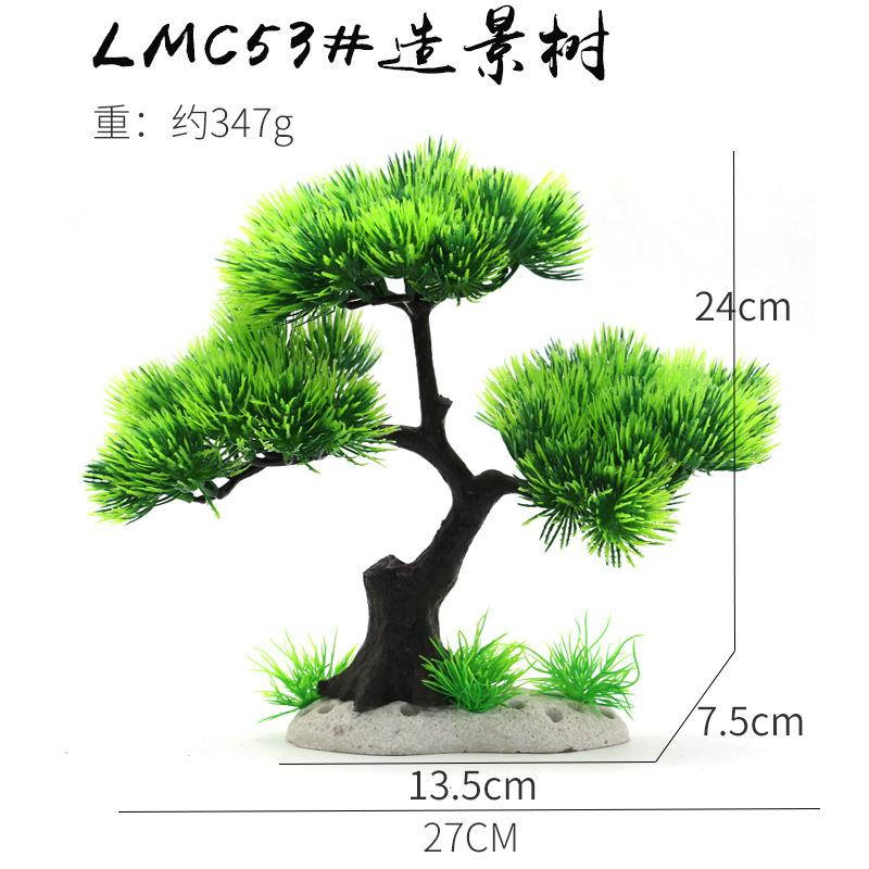 Aquarium Fish Tank Landscape Simulation Artificial Tree Rockery Bonsai Plant Accessories Hotel Sushi Decoration
