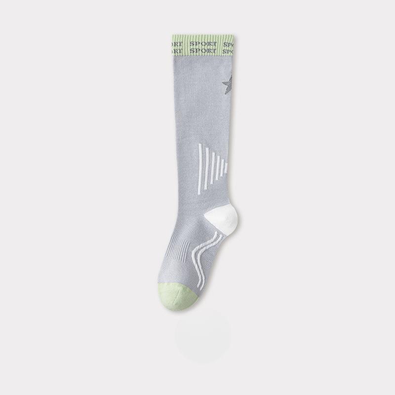Sportliche Wadenstrümpfe, Reflektierende Radsocken für die Nacht, Damen-Kniestrümpfe, Lauf- und Fitnesssocken, Antibakterielle und geruchshemmende Kompressionssocken