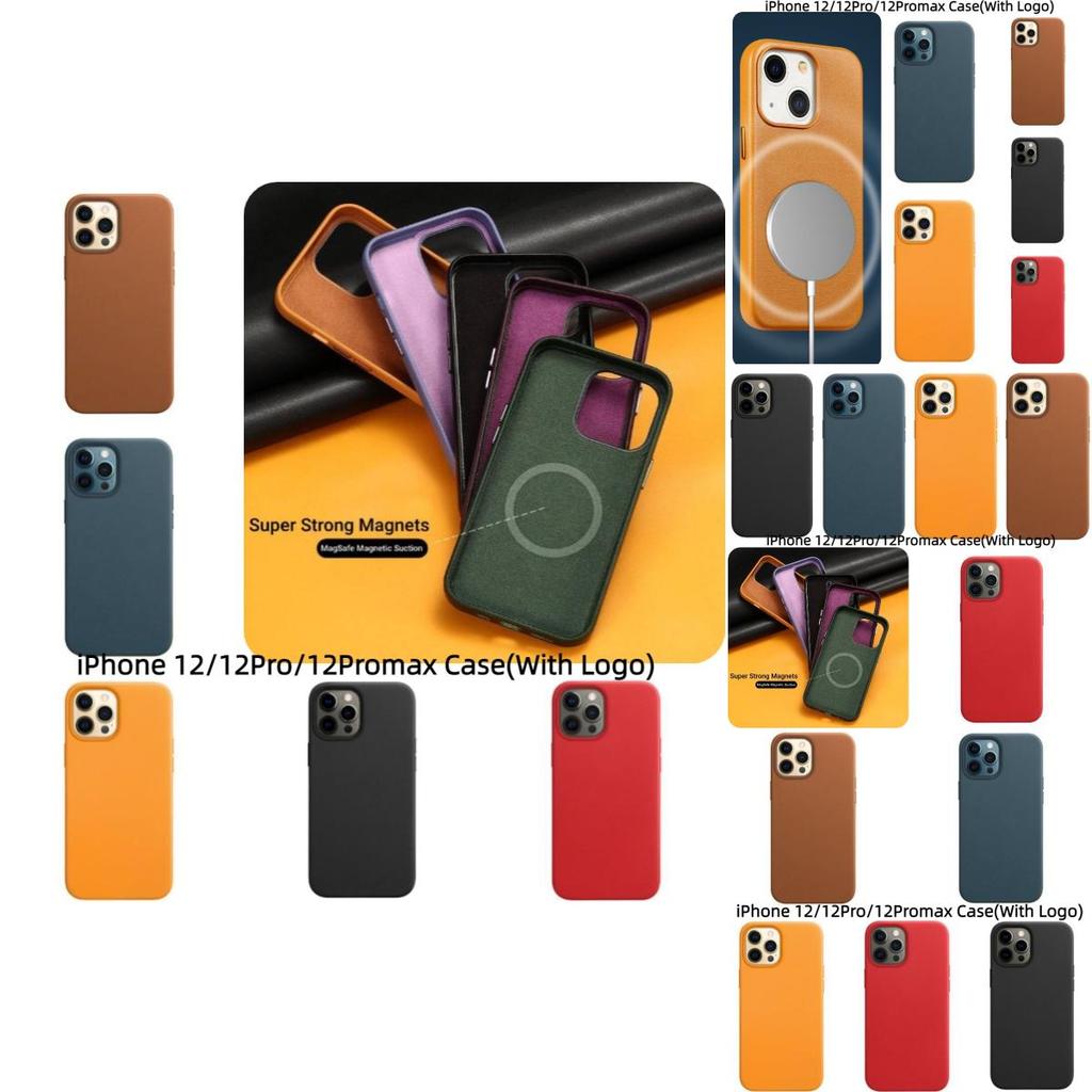 Stylish And Durable Leather Iphone 13 Pro Max Case With Magnetic Adsorption Available In Different Colors
