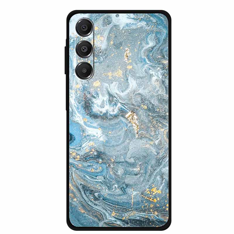 For Samsung Galaxy A14 A15 A16 5G Case Marble Soft TPU Phone Back Cover For Samsung A14 A15 4G Shockproof Silicone Painted Coque