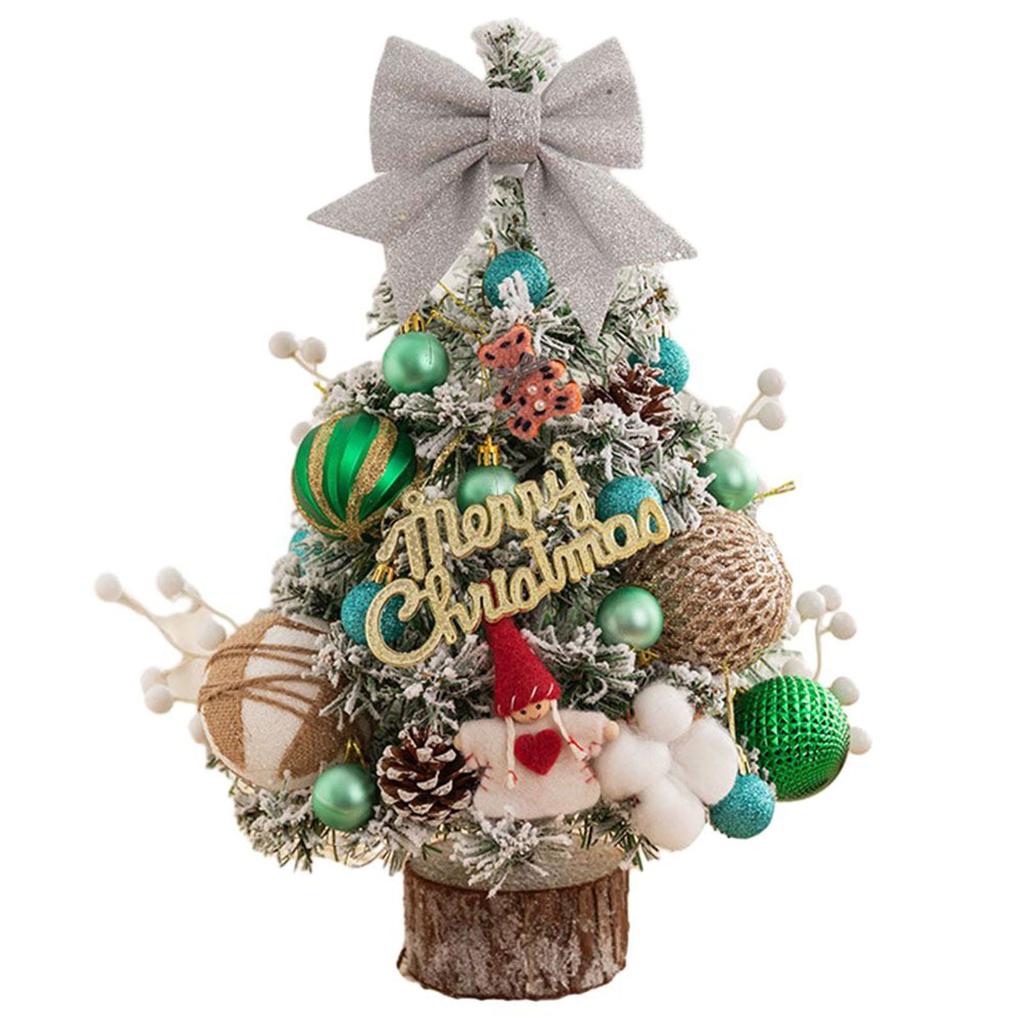 45CM Desktop Mini Small Xmas Christmas Tree with Light Home Party DIY Decor