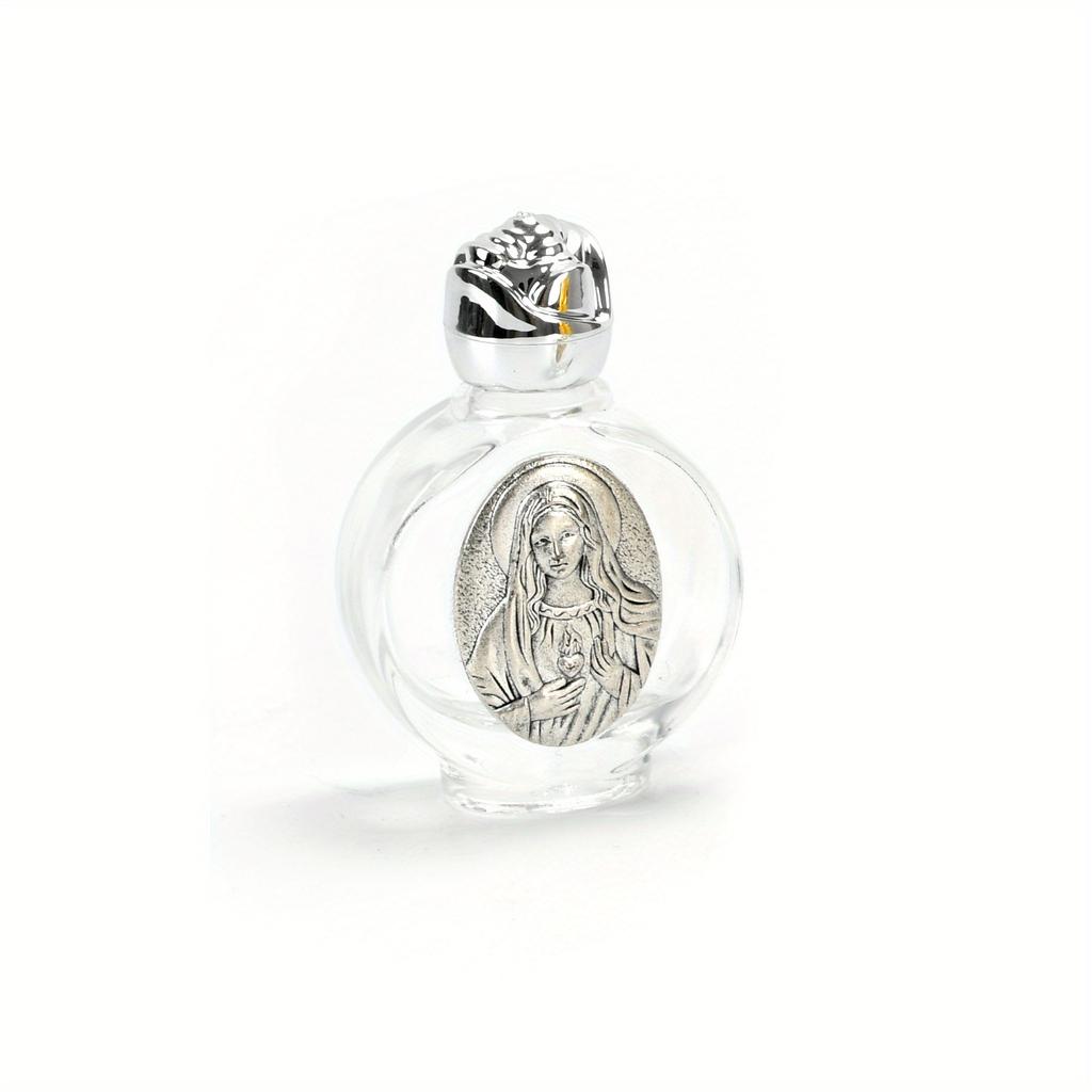 1Pc Holy Water Sacred Heart of Mary Bottle Religious Cross Bottle Christian Virgin Sculpture Bottle Holy Water Bottle
