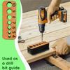 Drill Guide Jig Block for 4-10mm Holes, Precision Hole Locator, Woodworking Tool for DIY, Ideal for Dowel Joint Making in Home Workshop