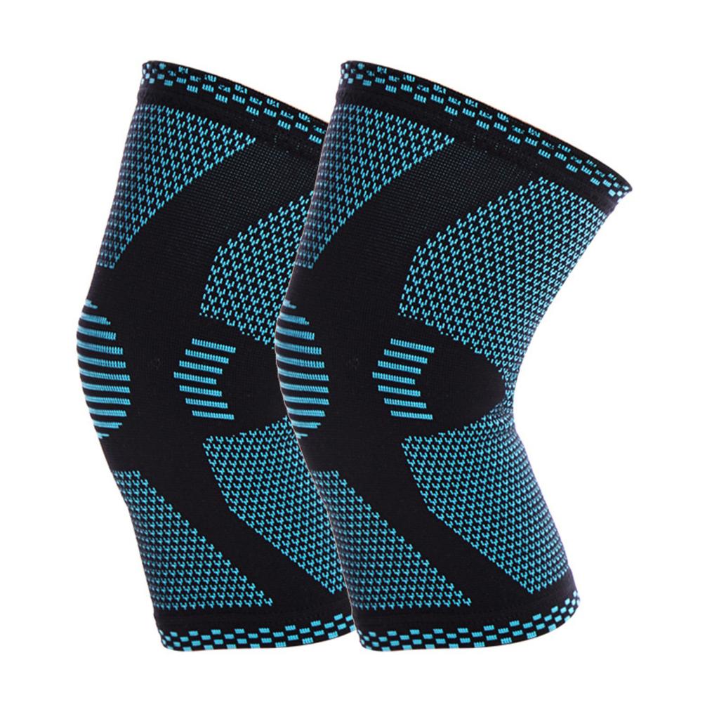 Nylon Knitted Elastic Anti-Slip Knee Support Sleeve for Sports Running Fitness Outdoor Cycling Climbing Protective Gear