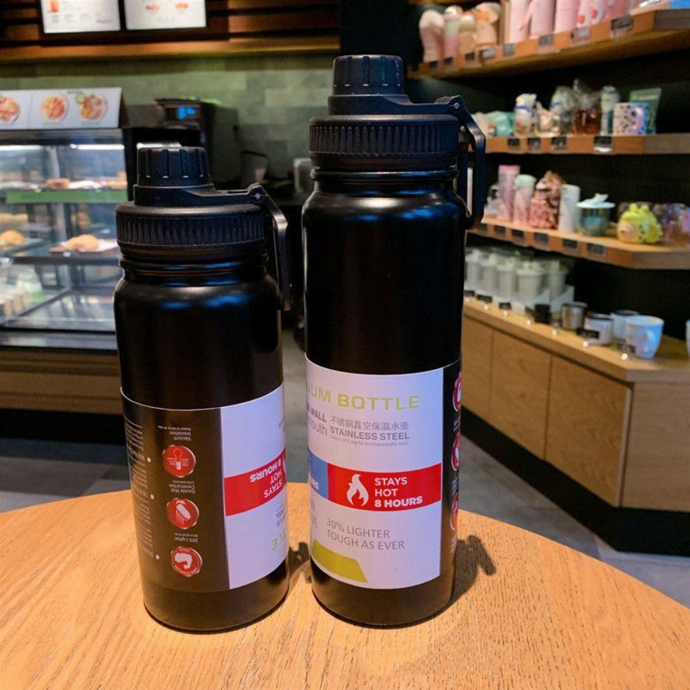 Nepropustný Izolovaný Hrnek 600/800ml Sportovní Láhev na Vodu Čajový Hrnek Termoska Proteinový Prášek