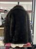 2024 European & American Women's Solid Color Faux Fur Loose Streetwear Coat