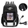 Großes Fassungsvermögen Anime Naruto Inspiriertes Rucksack für Teenager Schüler Tägliche Nutzung Laptop Reisetasche Urbaner Stil