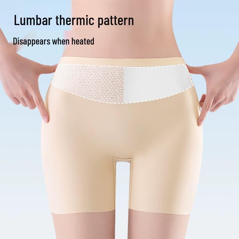 Yalu Women's High Waist Tummy Control Ice Silk Seamless Safety Shorts