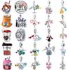 New 925 Silver Vacation Bracelet DIY Women Jewelry with Iron Tower Coffee Pineapple Charm Bead Fashion Trendy Gift