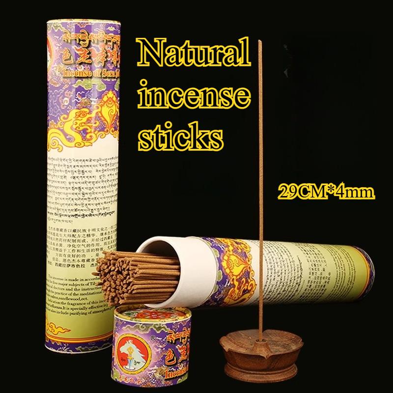 

29cm*4mm Lhasa Natural Raw Materials Ancient Formula Incense Stick Household Bedroom Living Room Relaxing Deodorizing Clean Air incense sticks
