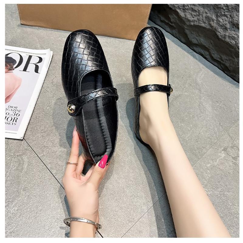 Baotou half slippers women wear Muller shoes in the summer of 2025 new flat-soled soft-soled lazy one-footed cool slippers
