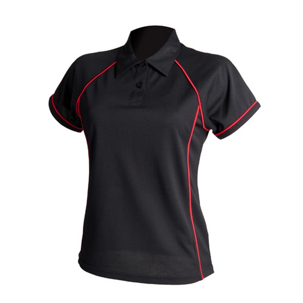 Finden & Hales Womens/Ladies Performance Piped Polo Shirt