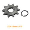 520 20mm 10T 11T 12T 13T 14T 15 16 17 18 19 20 T Front Engine Sprocket For Honda Lifan ZongShen YCF ATV Quad Dirt Pit Bike Buggy