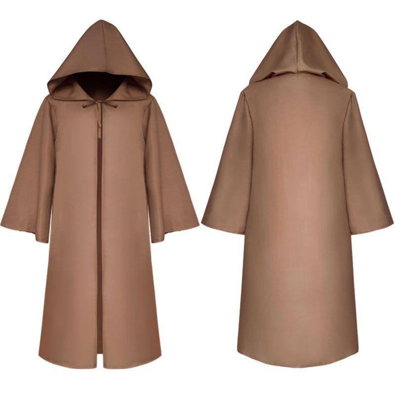 Hooded Warrior Jedi Cloak Cape Robe Costume Cosplay Halloween Party