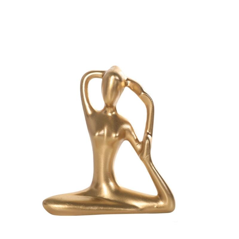 Modern  Yoga Figurine Premium Resin  Decoration Gift For  Birthday Holiday Celebration