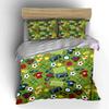 Soccer-Themed Green Bedding Set Bedding Duvet Cover Set Duvet Cover Pillowcases (1 * Duvet Cover 2 * Pillowcases, Without Duvet Insert)