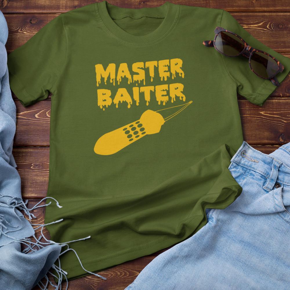MASTER BAITER T-SHIRT - tackle fishing fish spod carp bait boat spomb boilees Unisex T-Shirt L