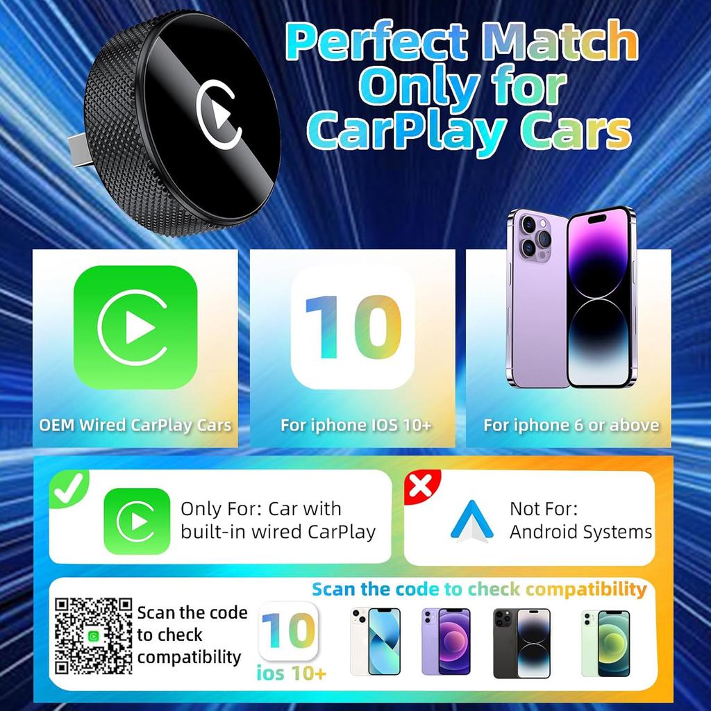 2-in-1-Wireless-Android-Auto-Adapter, Plug & Play, wandelt kabelgebundene in kabellose Verbindungen um, schnelle automatische Verbindung, keine Verzögerung