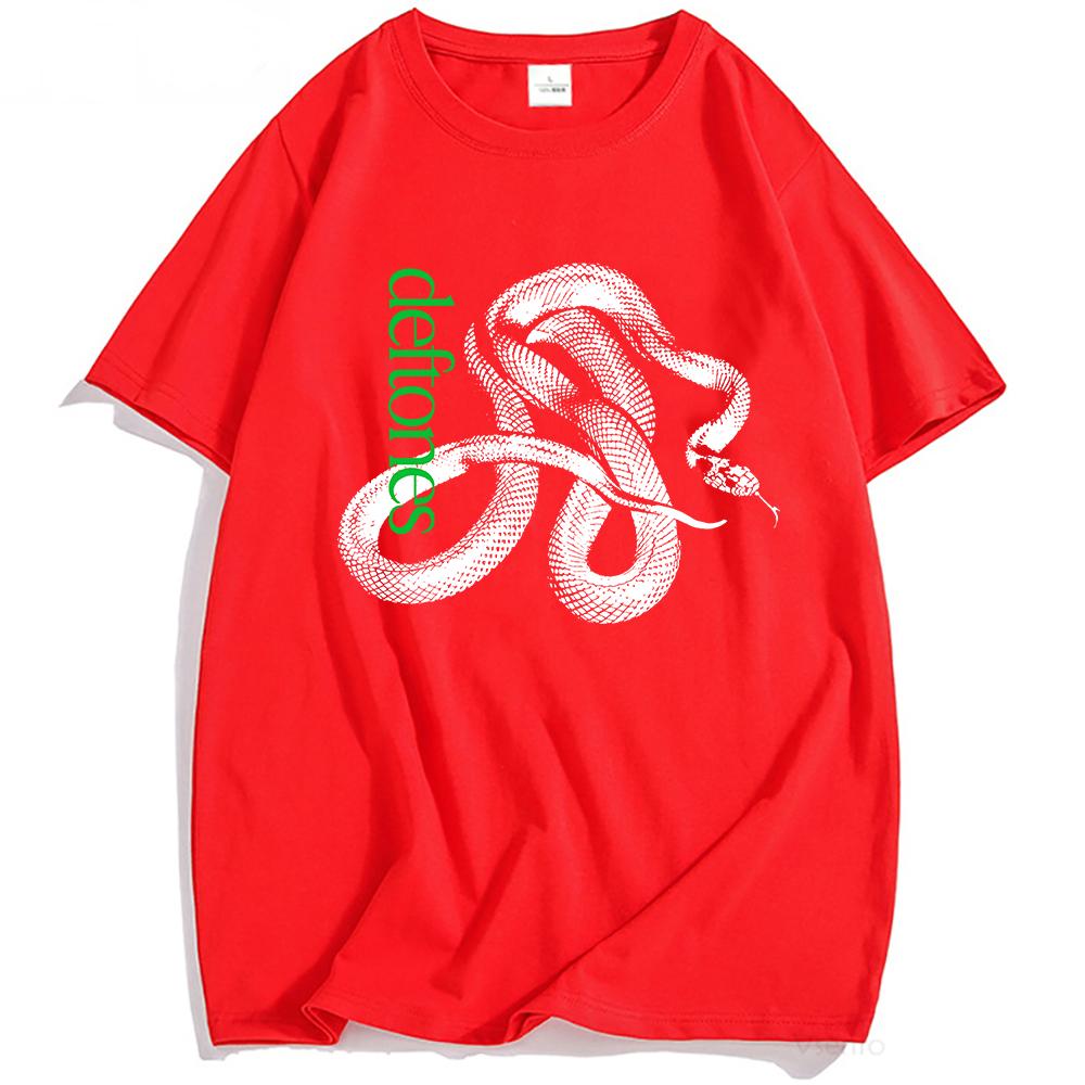 Deftones Snake Tee Private Music Album Druck T-Shirt Baumwolle Mode Kurzarm T-Shirts Damen Herren T-Shirt Unisex