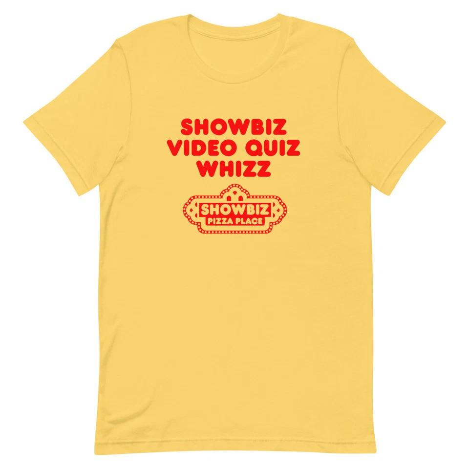

SHOWBIZ VIDEO QUIZ WHIZZ Pizza Palace Graphic Tee Shirt Unisex t-shirt 4XL