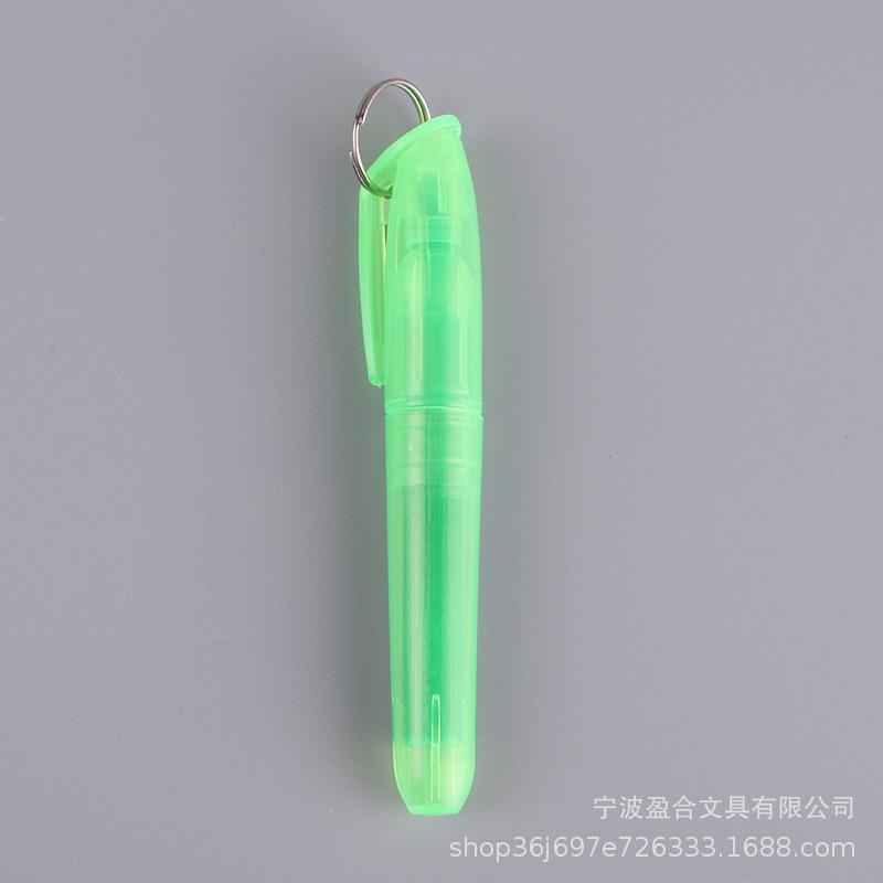 Fluorescent Pen with Iron Hook & Colored Note Highlighter Set