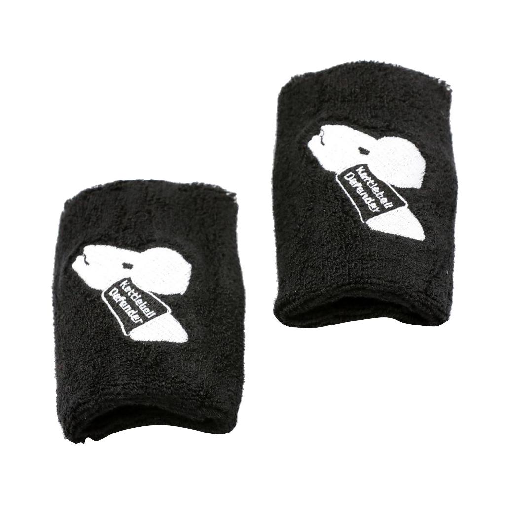 1 Pair Black Athletics Kettlebell Wrist Guards Defender Brace Protector Wrap Brace Guard Protector Sports Protection