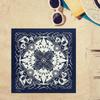 Bandana Stampa 55x55cm Bandane Fiori Western Sciarpa da Collo alla Moda Foulard per Capelli Street Dance Copricapo Hiphop