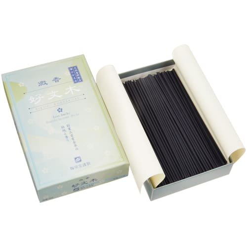 Baieido Incense Sticks, Lightly Scented, Kobunki, Short, Flat, Loose Pack, Light Smoke