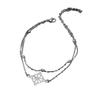 Hot-selling geometric hollow design bracelet set, double-layer stacked jewelry, simple and versatile jewelry