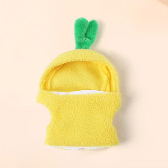 Gelbe Vögel Hoodies Papagei Cosplay Outfit Ananasform Fliegeranzug für Graupapagei Sittich Nymphensittich Conure Wellensittich