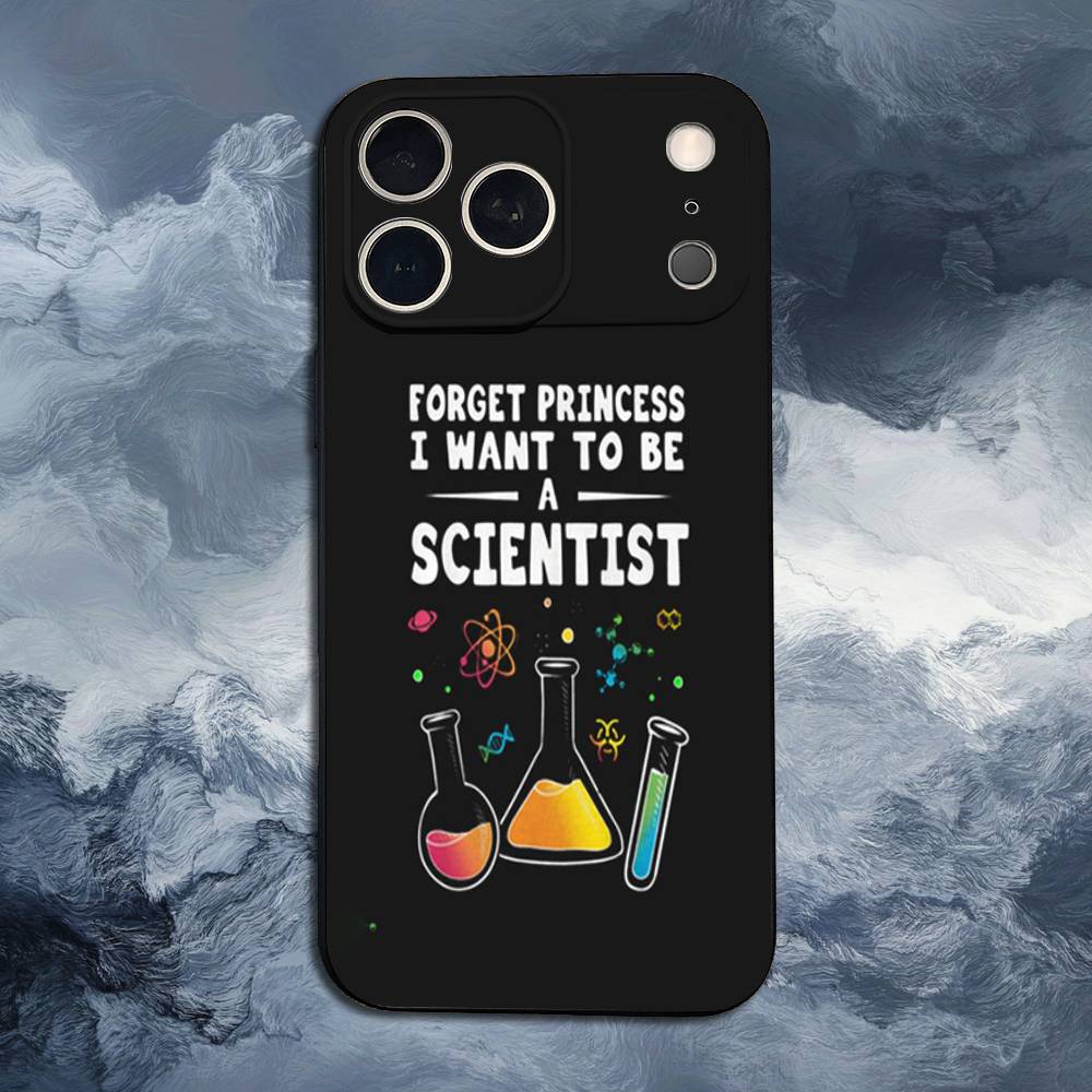 Chemical Biology Experiments Phone Case For iPhone 15,14,13,17,16,12,11,Plus,Pro Max,XS,X,Mini,8,7,XR,SE,Soft Silicone Black