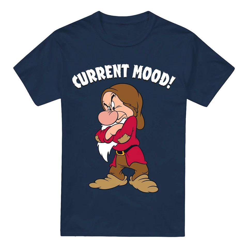 Snow White And The Seven Dwarfs, Current Mood, Grumpy T-Shirt , Navy S