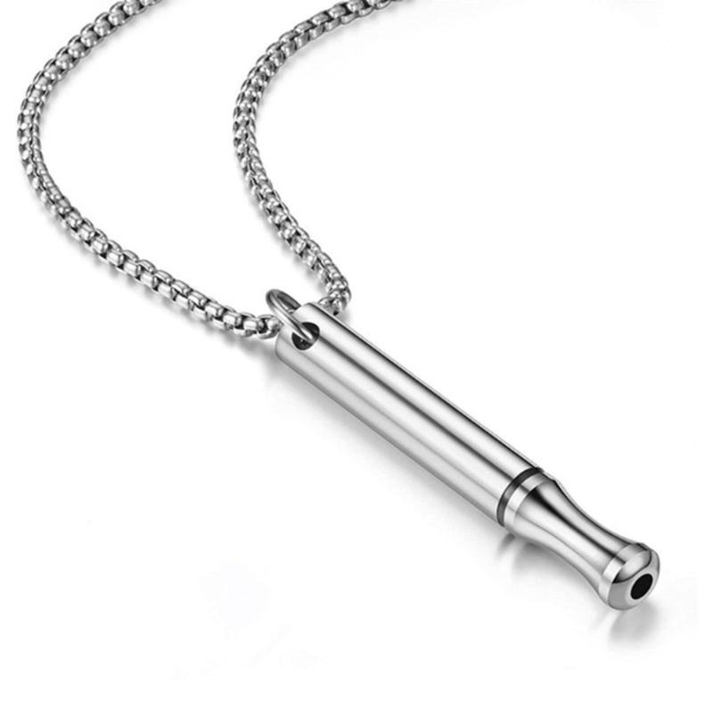 Mindful Breathing Necklace for Stress Relief and Meditation Portable Breathing Tool Neckchain Calming Down Exercises