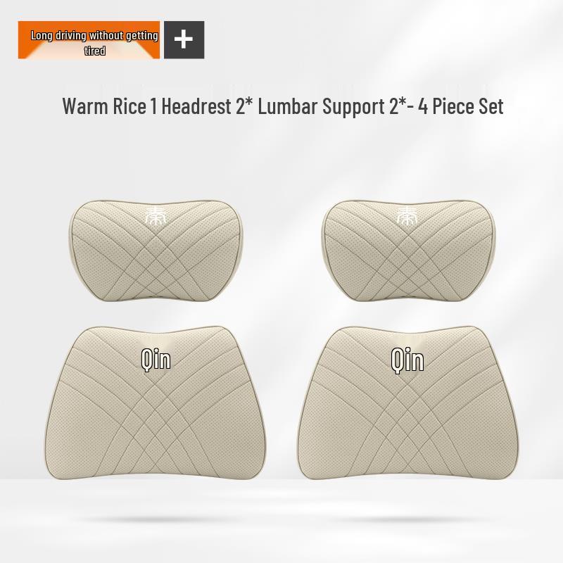 BYD Qin L Car Neck and Lumbar Support Pillow for Sports Seat