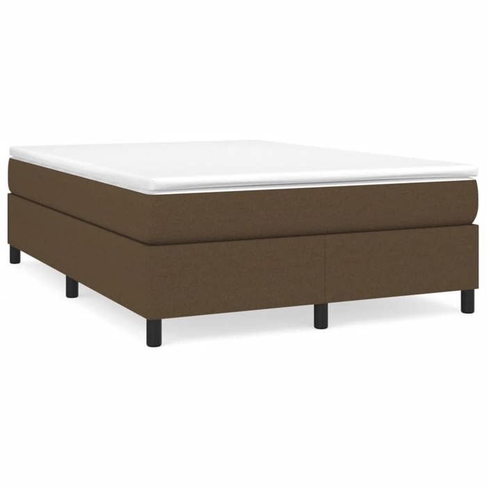 Maison Exclusive - Sommier à lattes de lit avec matelas Marron foncé 140x200 cm